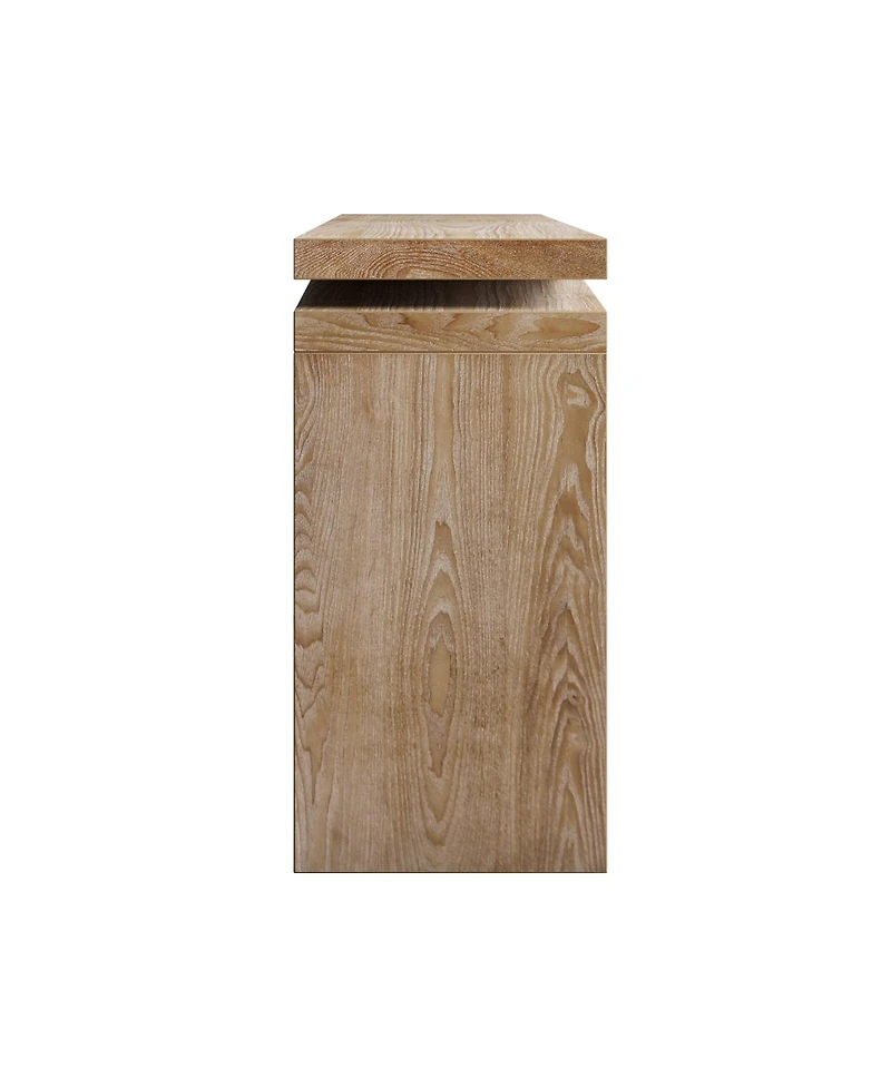 Streamdale Furniture 65-Inch Rustic Solid Wood Veneer Farmhouse Console Table