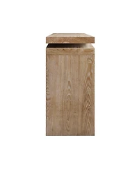 Streamdale Furniture 65-Inch Rustic Solid Wood Veneer Farmhouse Console Table