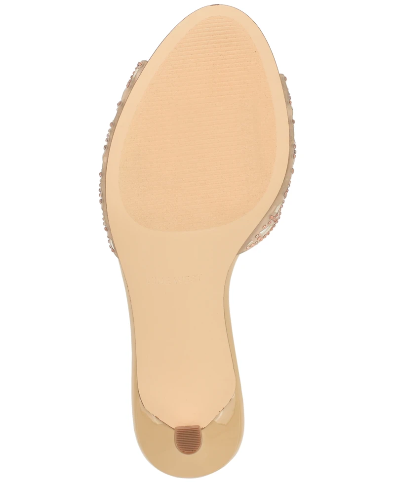 Nine West Women's Mazzy Embellished Slip-On Dress Sandals