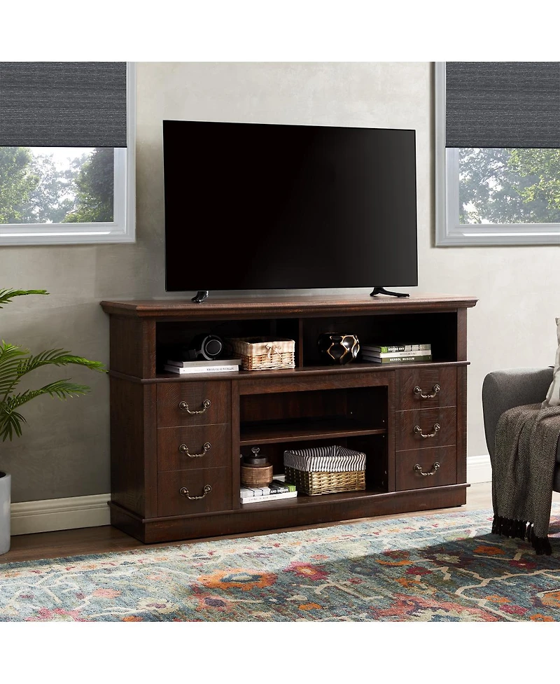 Streamdale Furniture Mid-Century Modern Retro Tv Stand with Storage for TVs up to 65