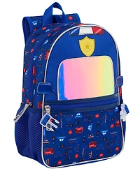 Biz & Bean Toddler Boys' Policeman Preschool Backpack and Lunch Bag, 2-Piece Set