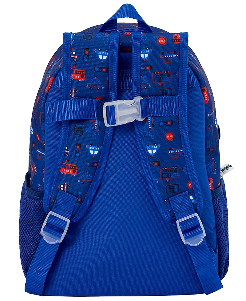Biz & Bean Toddler Boys' Policeman Preschool Backpack and Lunch Bag, 2-Piece Set