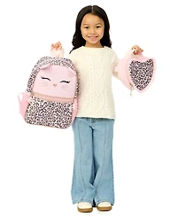 Biz & Bean Toddler Girls' Butterfly Preschool Cat Graphic Design Backpack and Lunch Bag, 2-Piece Set