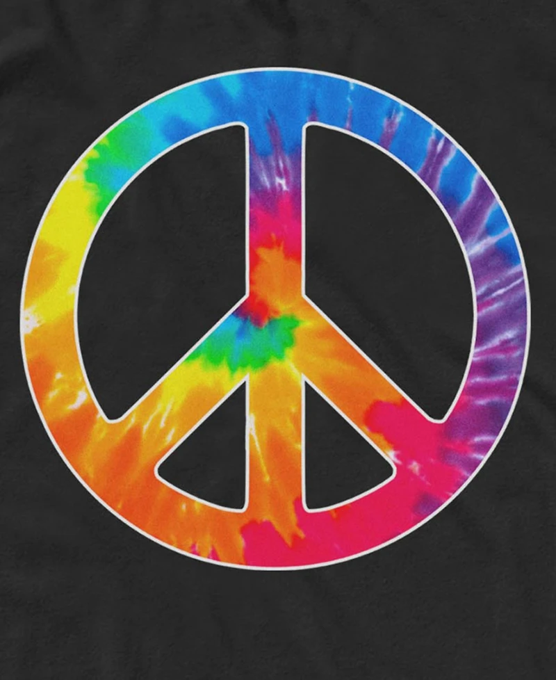 Design By Humans Men's Tie Dye Peace Sleeveless Tank Top