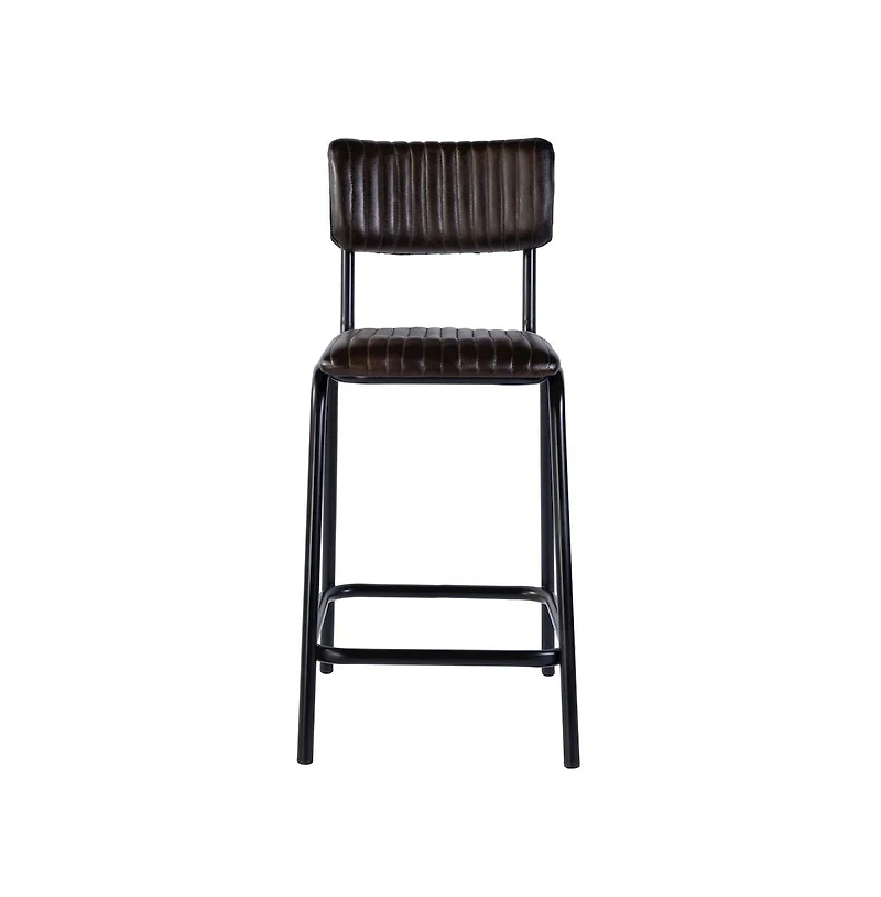 Butler Specialty Waylon 31.5 in. Seat Height Leather Bar Height Stool