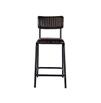 Butler Specialty Waylon 31.5 in. Seat Height Leather Bar Height Stool