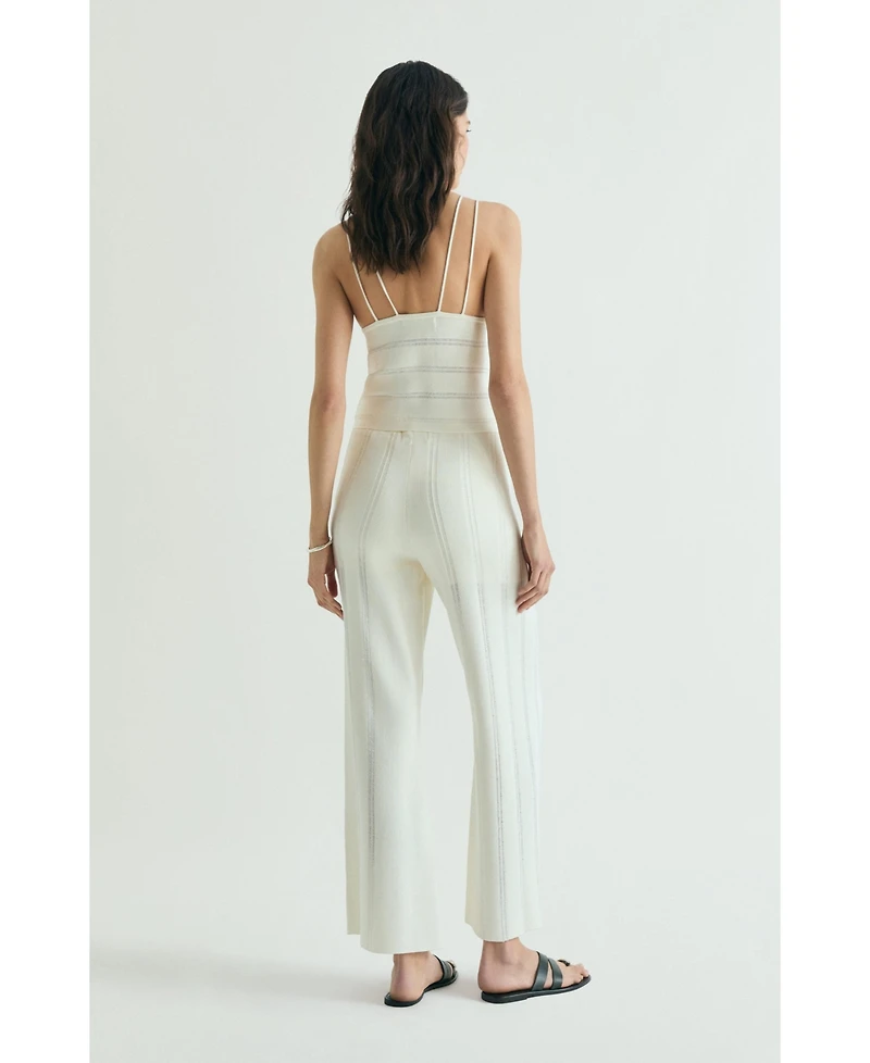 Scalpers Women's Ribbed Detail Pants