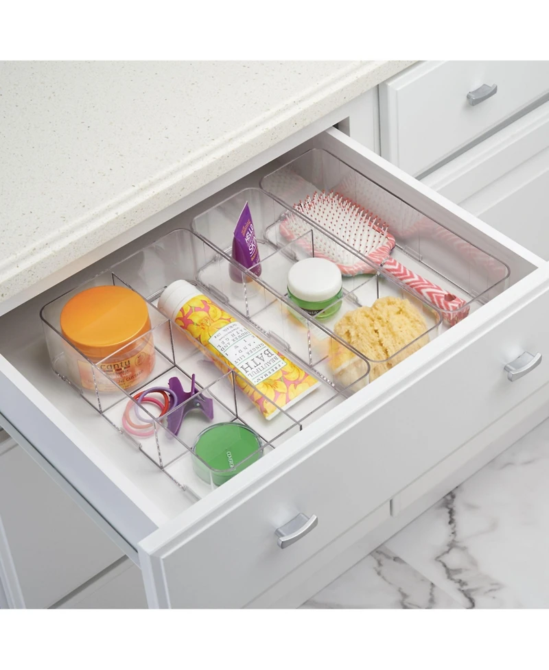 iDesign Interlocking Plastic Drawer Organizer