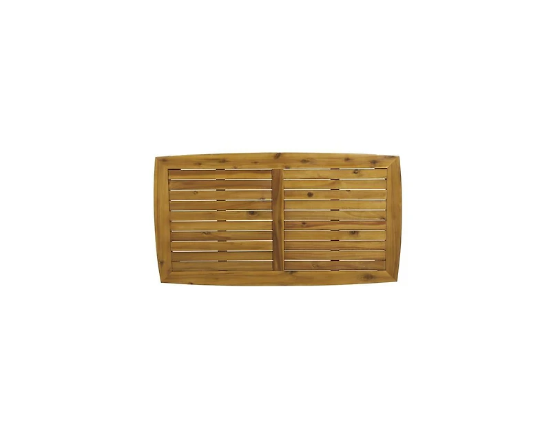 sumyeg Outdoor Acacia Wood Rectangular Coffee Table