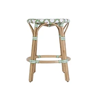 Butler Specialty Ballito Seat Height Oval Rattan Counter Stool