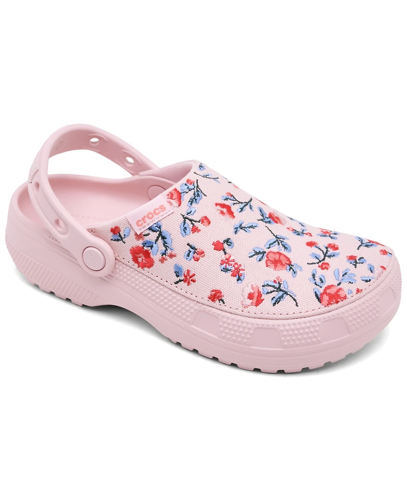 Crocs Women's Classic Crafted Floral Clogs from Finish Line