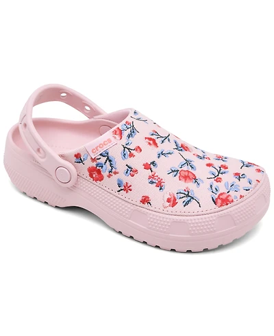 Crocs Women's Classic Crafted Floral Clogs from Finish Line