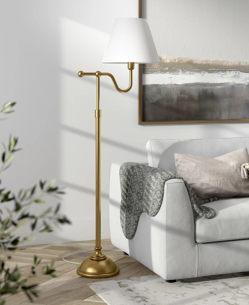Hudson & Canal Wellesley 63" Metal Tall Floor Lamp