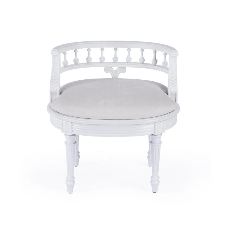 Butler Specialty Hathaway Upholstered 22.5"W Vanity Seat