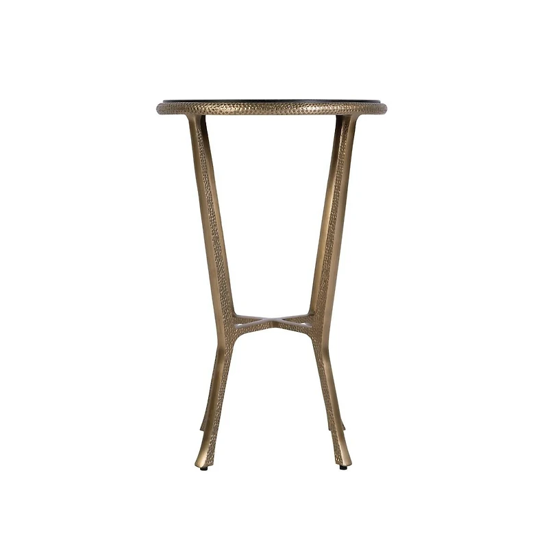 Butler Specialty Ivy 15.5 in. W Round Metal and Granite Side Table