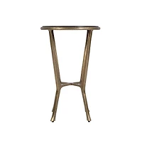 Butler Specialty Ivy 15.5 in. W Round Metal and Granite Side Table
