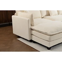 Streamdale Furniture Faux Leather Chesterfield Sofa with Nailhead Trim and 2 Pillows