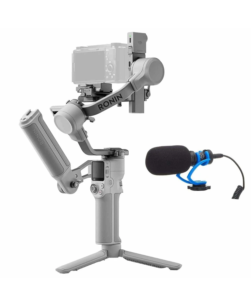 Dji Rs 4 Mini Combo Gimbal Stabilizer + Compact Condenser Shotgun Microphone