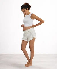 Nom Maternity Women's Fleur Smocked Shorts