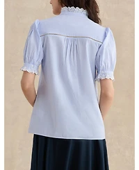 Hobbs London Women's Ginny Belted Pleated Midi Shirt Dress