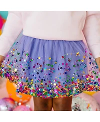 Sweet Wink Little and Big Girls Lavender Confetti Tutu Skirt