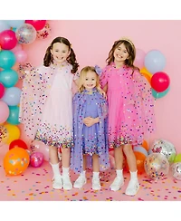 Sweet Wink Toddler Girls Lavender Confetti Short Sleeve Tutu Dress