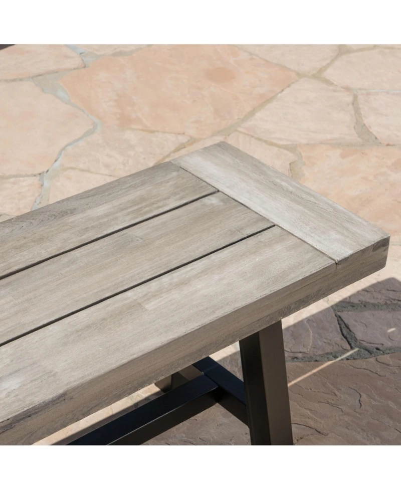 flynama Light Acacia Wood Dining Bench