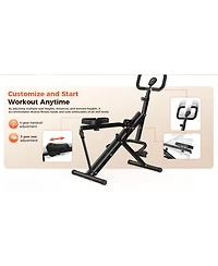 Fed Fitness Squat Assist Trainer, 330lbs Foldable with Adjustable 4 Resistance Bands