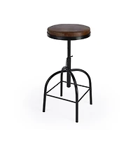 Butler Specialty Clyde Leather 25" Adjustable Bar Stool
