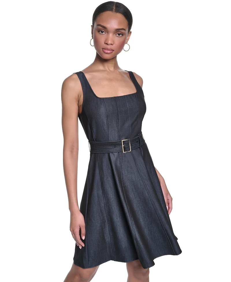 Karl Lagerfeld Paris Women's Square Neck Dress
