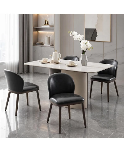 homfan Modern Upholstered Dining Chairs Set of 4