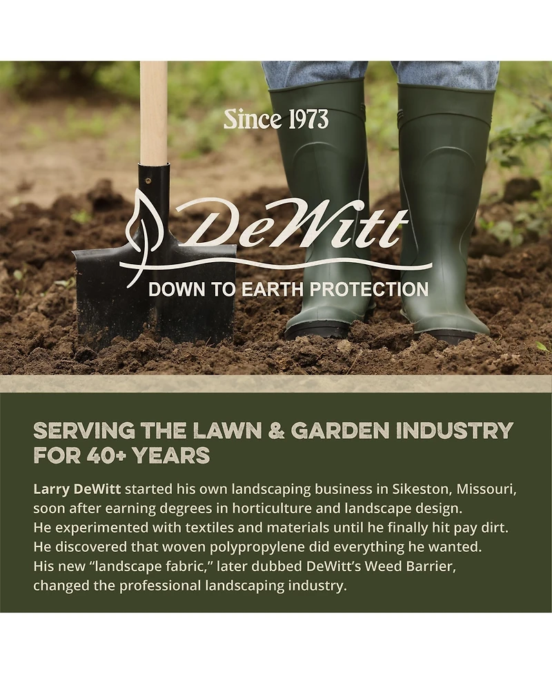 DeWitt Company Pro 5 5' x 250' Commercial Landscape Weed Barrier Ground Fabric