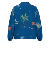 City Chic Women's Plus Tia Sea Print Shirt