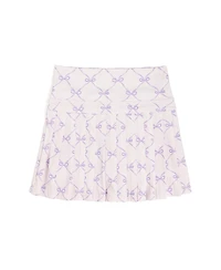 Sweet Wink Big Girls Lavender Bow Trellis Athletic Skort