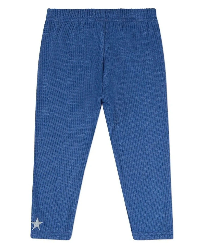 MeMoi Little Girls Star Embroidered Textured 2 Pc Lounge Set