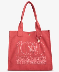 Macy's 100th Thanksgiving Day Parade Blueprint Canvas Tote Bag, Macy's Exclusive