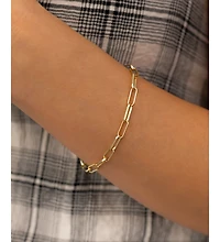 Mint & Lily Open Link Paperclip Chain Bracelet