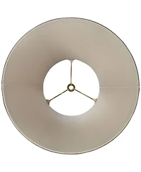 Springcrest Collection Set of 2 Softback Bell Lamp Shades Slant Spider with Replacement Harp Finial Fitting