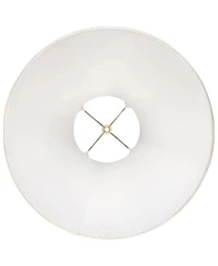Springcrest Set of 2 Bell Lamp Shades Large 7" Top x 18" Bottom x 10.5" High Spider Replacement Harp and Finial Fitting