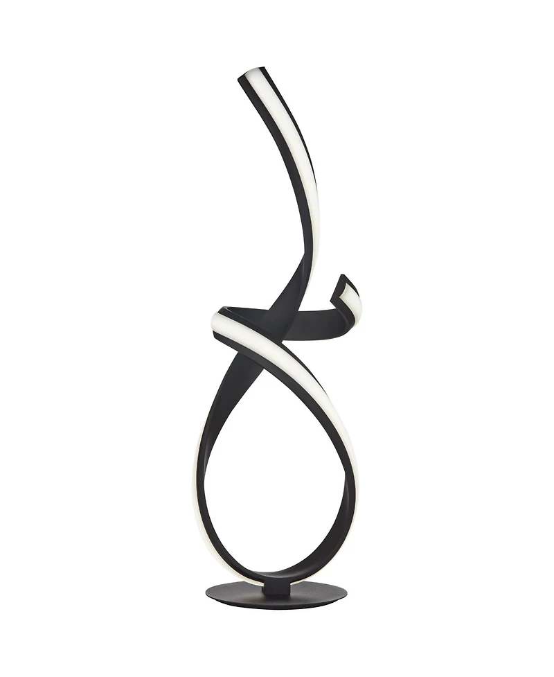 Possini Euro Design 23 1/2" High Small Modern Accent Table Lamp Led Metal Single Shade Living Room Bedroom