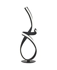 Possini Euro Design 23 1/2" High Small Modern Accent Table Lamp Led Metal Single Shade Living Room Bedroom