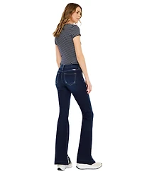 KanCan Women's Heidi Mid Rise Flare Jeans