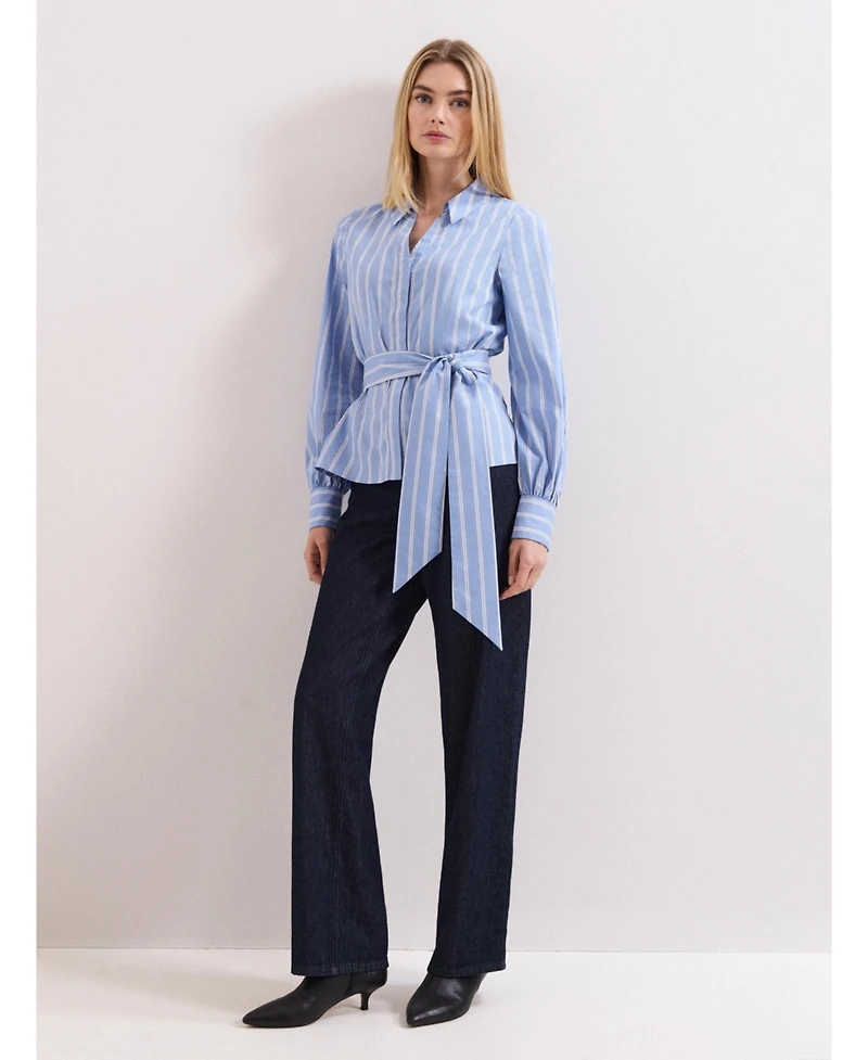 Phase Eight Women's Collared Statement-Belt Shirt