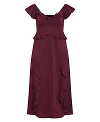City Chic Women's Fee Frill Maxi Dress