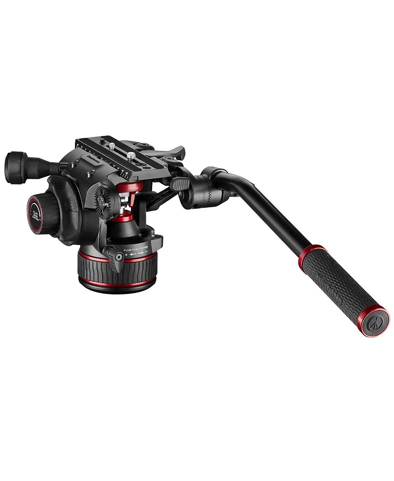Manfrotto 3-Section Carbon Fiber Twin Leg Tripod with Nitrotech 608 Fluid Video Head and Mid-Level Spreader