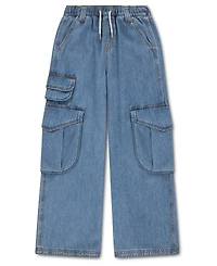 Levi's Girls' 4-6X Wide Denim Cargo Pants