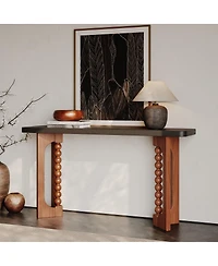 Streamdale Furniture 59'' Console Table with Spherical Legs for Living Room and Hallway