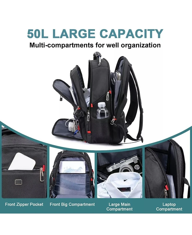 Sugift Unisex Expandable Team Backpack