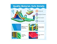 Slickblue Kids Giant Bounce House Water Slide Park with 950W Blower