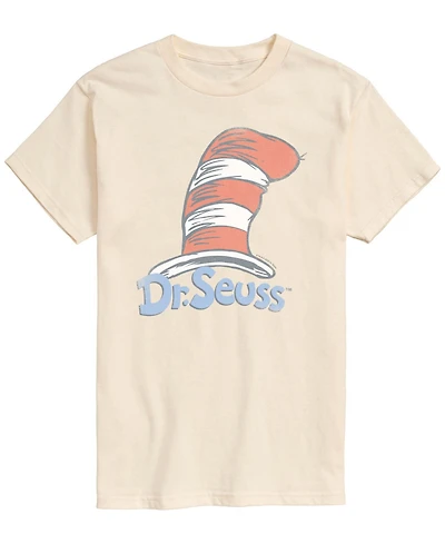 Airwaves Men's Dr. Seuss Logo Vintage Faded Short-Sleeve Graphic T-Shirt